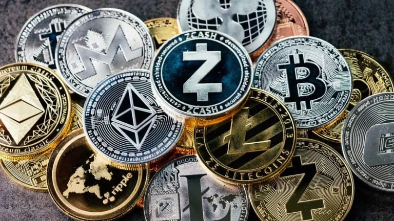 Price history charts on crypto exchange platform